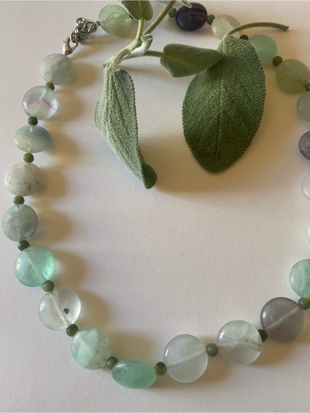Beaded Green Fluorite Necklace - Elegant Women’s Jewelry